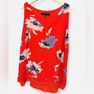 Vibrant Floral Sleeveless Blouse